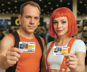 Fifth Element MultiPass ID Set — Korben Dallas & Leeloo Epic Ensembles™ Cinematic Enhanced Editions