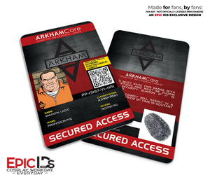 Arkham Asylum — Classic Comic ArkhamCare Inmate ID Card — Circus of Strange — Professor Pyg