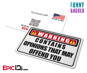 AmusePins™ Collection - Warning Sign Card Set (2-Pack) - Epic IDs