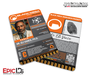Eli Vance Science Team ID Badge — Black Mesa Research Facility, Half-Life