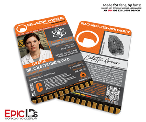 Colette Green Science Team ID Badge — Black Mesa Research Facility, Half-Life