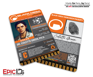 Colette Green Science Team ID Badge — Black Mesa Research Facility, Half-Life