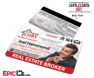 Coby Real Estate 'Santa Clarita Diet' Cosplay / Name Tag / Broker ID - Joel Hammond - Epic IDs