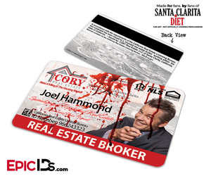 Coby Real Estate 'Santa Clarita Diet' Cosplay / Name Tag / Broker ID - Joel Hammond - Epic IDs