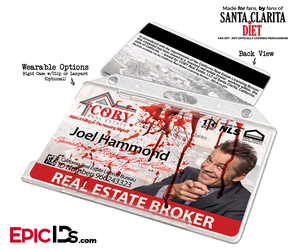 Coby Real Estate 'Santa Clarita Diet' Cosplay / Name Tag / Broker ID - Joel Hammond - Epic IDs