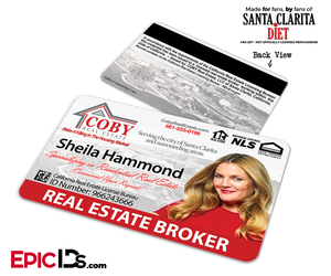 Coby Real Estate 'Santa Clarita Diet' Cosplay / Name Tag / Broker ID - Sheila Hammond - Epic IDs