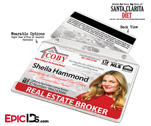 Coby Real Estate 'Santa Clarita Diet' Cosplay / Name Tag / Broker ID - Sheila Hammond - Epic IDs
