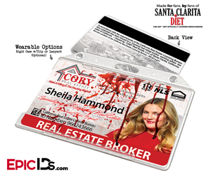 Coby Real Estate 'Santa Clarita Diet' Cosplay / Name Tag / Broker ID - Sheila Hammond - Epic IDs