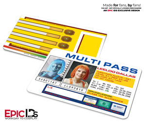 Leeloo Dallas Multipass ID Card — The Fifth Element — Cinematic Enhanced Edition