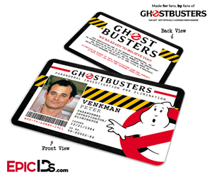 Ghostbusters Paranormal Investigation Cosplay Name Badge/ID Card - Peter Venkman - Epic IDs