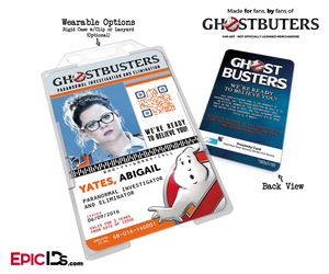 Ghostbusters Reboot Paranormal Investigation Cosplay Name Badge/ID Card - Abigail (Abby) Yates - Epic IDs