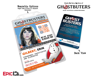 Ghostbusters Reboot Paranormal Investigation Cosplay Name Badge/ID Card - Erin Gilbert - Epic IDs