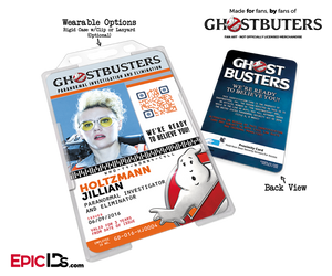Ghostbusters Reboot Paranormal Investigation Cosplay Name Badge/ID Card - Jillian Holtzmann - Epic IDs