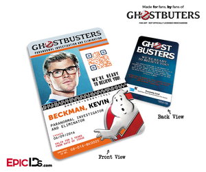Ghostbusters Reboot Paranormal Investigation Cosplay Name Badge/ID Card - Kevin Beckman - Epic IDs
