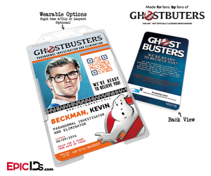 Ghostbusters Reboot Paranormal Investigation Cosplay Name Badge/ID Card - Kevin Beckman - Epic IDs