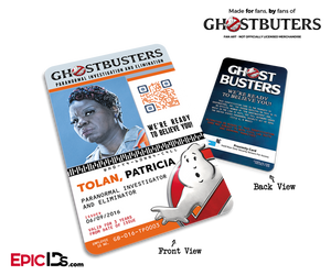 Ghostbusters Reboot Paranormal Investigation Cosplay Name Badge/ID Card - Patricia (Patty) Tolan - Epic IDs