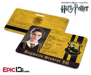 Harry Potter Inspired Hogwarts Student ID (Hufflepuff) - Cedric Diggori - Epic IDs