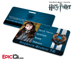 Harry Potter Inspired Hogwarts Student ID (Ravenclaw) - Myrtle Warren - Epic IDs