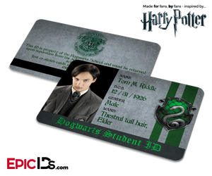 Harry Potter Inspired Hogwarts Student ID (Slytherin) - Tom Riddle - Epic IDs
