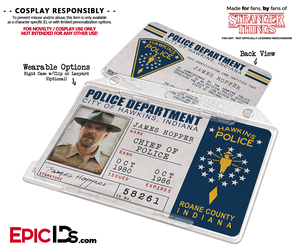 Hawkins Police Department 'Stranger Things' ID Card - Jim Hopper (James) - Epic IDs