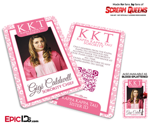 Kappa Kappa Tau 'Scream Queens' Sorority Cosplay ID - Gigi Caldwell - Epic IDs