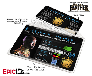 Kingdom of Wakanda Passport Card (Inspired by Black Panther) - Okoye - Epic IDs