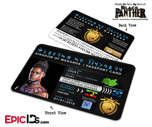 Kingdom of Wakanda Passport Card (Inspired by Black Panther) - Shuri - Epic IDs