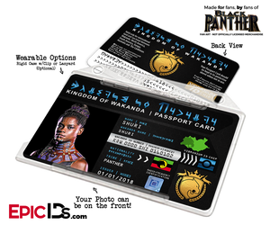 Kingdom of Wakanda Passport Card (Inspired by Black Panther) - Shuri - Epic IDs