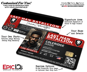 LMB — Last Man Battalion — The Division's Elite Antagonist Rogue Operative ID Card || Photo Personalized || - Epic IDs