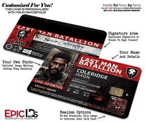 LMB — Last Man Battalion — The Division's Elite Antagonist Rogue Operative ID Card || Photo Personalized || - Epic IDs