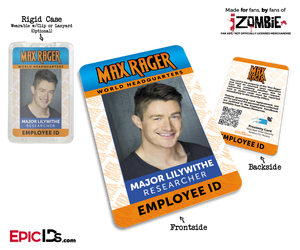 Max Rager 'iZombie' Cosplay Employee ID - Major Lilywithe - Epic IDs