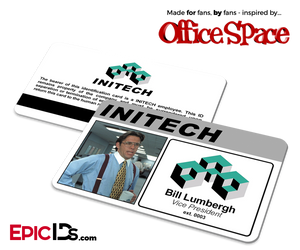 Office Space Inspired Initech Employee ID / Name Badge - Bill Lumbergh - Epic IDs