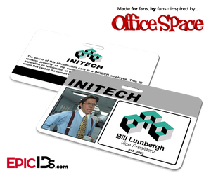 Office Space Inspired Initech Employee ID / Name Badge - Bill Lumbergh - Epic IDs