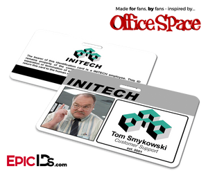 Office Space Inspired Initech Employee ID / Name Badge - Tom Smykowski - Epic IDs
