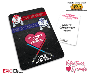 Pocket Sized Premium Valentines Day Star Wars 'Light Side' Custom Card Pack - Epic IDs
