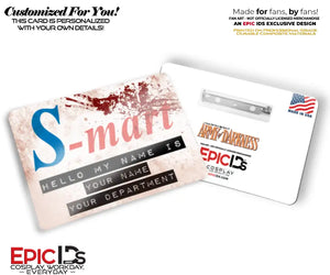 S-Mart Name Badge — Army of Darkness — Personalized