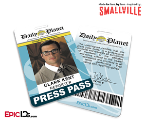 Smallville TV Series Inspired Daily Planet Press Pass - Clark Kent - Epic IDs