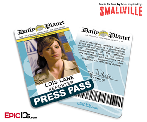 Smallville TV Series Inspired Daily Planet Press Pass - Lois Lane - Epic IDs