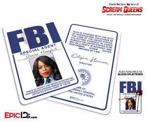 Special Agent 'Scream Queens' Cosplay ID Badge - Denise Hemphill - Epic IDs