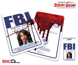 Special Agent 'Scream Queens' Cosplay ID Badge - Denise Hemphill - Epic IDs