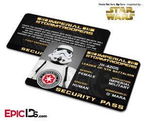 Star Wars Inspired - Imperial Stormtroopers Security Pass - Epic IDs