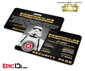 Star Wars Inspired - Imperial Stormtroopers Security Pass - Epic IDs
