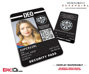 Supergirl TV Series Inspired Department of Extranormal Operations (DEO) Security ID - Supergirl - Epic IDs