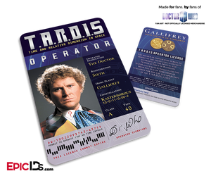 TARDIS 'Doctor Who' Operator License - (06) The Sixth Doctor - Epic IDs