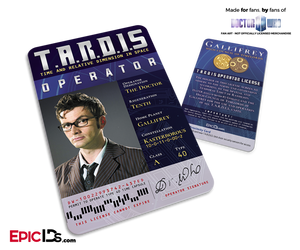 TARDIS 'Doctor Who' Operator License - (10) The Tenth Doctor - Epic IDs