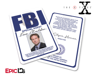 The X-Files Inspired (Classic Edition - Style 2) Fox Mulder FBI Special Agent ID - Epic IDs
