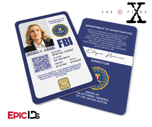 The X-Files Inspired (Modern Edition - Style 2) Dana Scully FBI Special Agent ID - Epic IDs