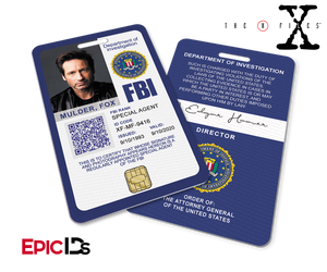 The X-Files Inspired (Modern Edition - Style 2) Fox Mulder FBI Special Agent ID - Epic IDs