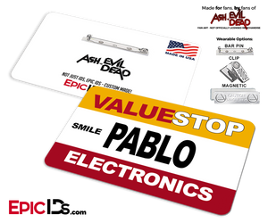 ValueStop 'Ash vs Evil Dead' Cosplay Replica Name Badge - Pablo (Electronics) - Epic IDs