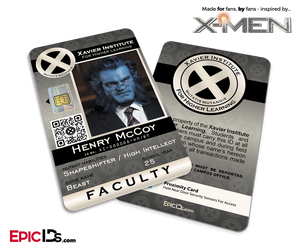 Xavier Institute For Higher Learning 'X-Men' Faculty ID Card - Henry McCoy / Beast - Epic IDs